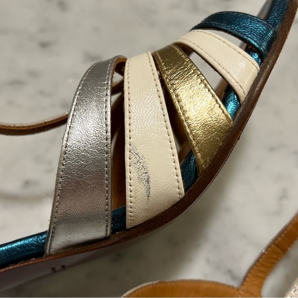 CHIE MIHARA metallic leather strapped sandals - Picture 12 of 13